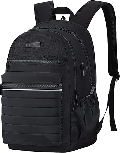 KEOFID Mochila de viaje antirrobo para hombres y mujeres, moda para mujeres, mochila informal para la universidad, Negro -, X-Grande, Mochila de moda