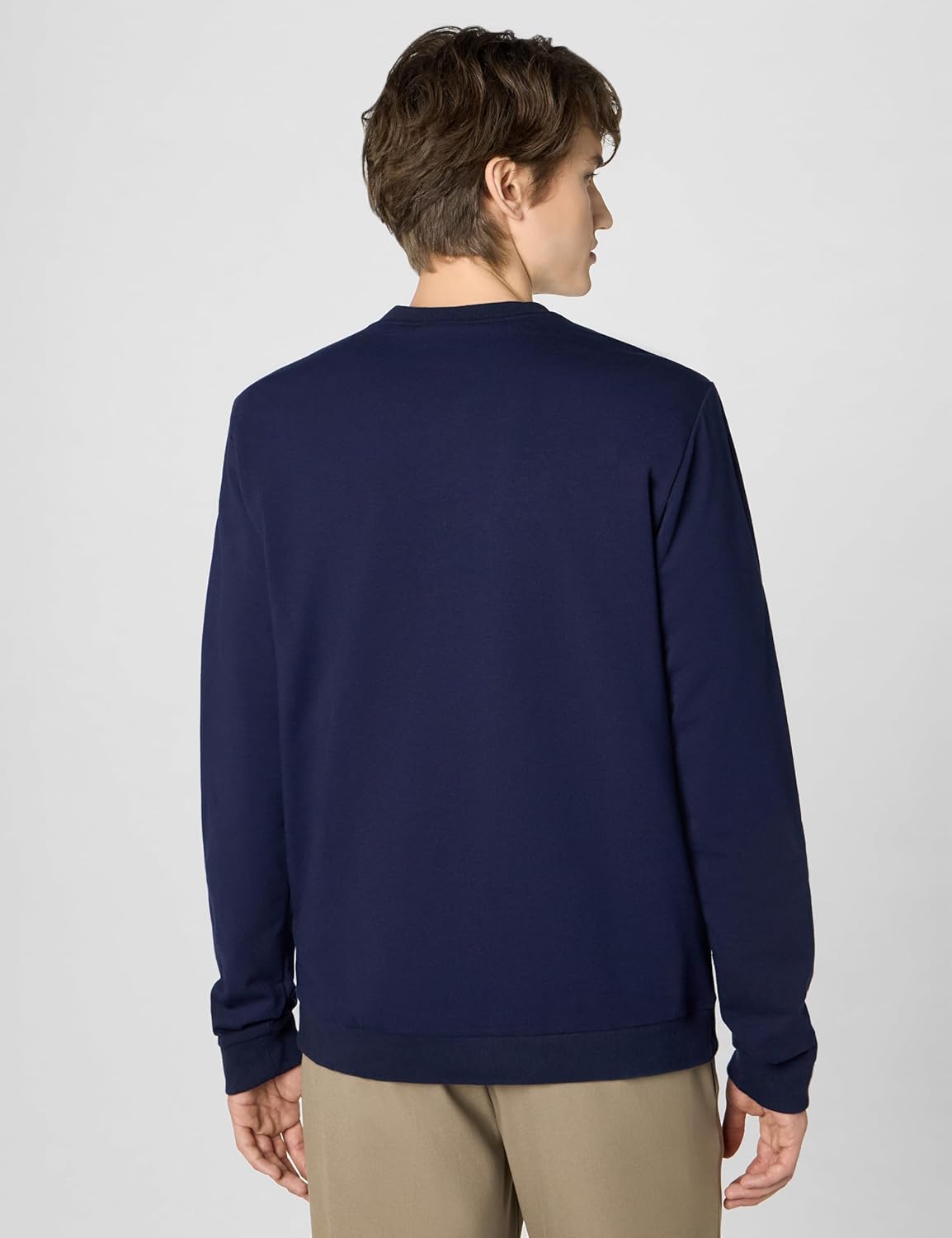 Lacoste mens Men's Cotton Fleece Indoor Sweatshirt - Image 3