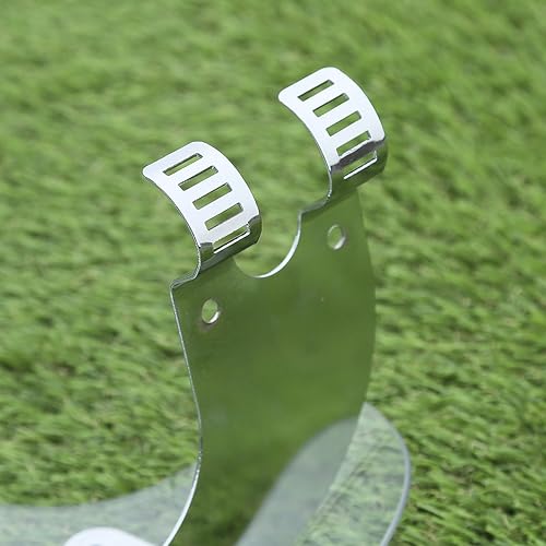 Miniatura 7 de Green-L Parabrisas transparente con abrazaderas de horquillas de 1.535 in para Harley Sportster XL883 XL1200 Dyna Wide Glide Low Rider Fat Bob