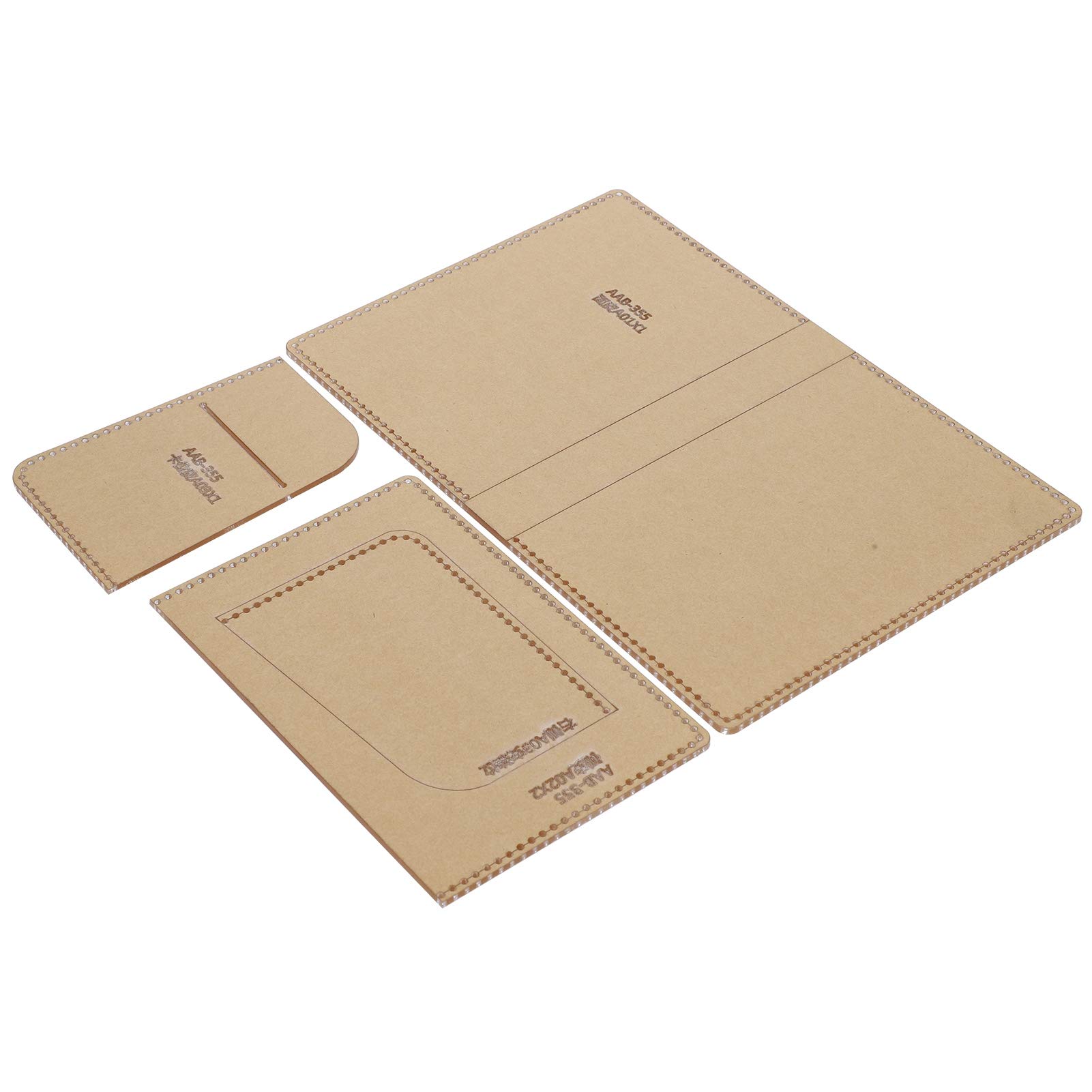 Acrylic Template Pattern Stencil Acrylic Leather Leather Pattern Template Leather Durable Leather Craft for Wallet-image-24