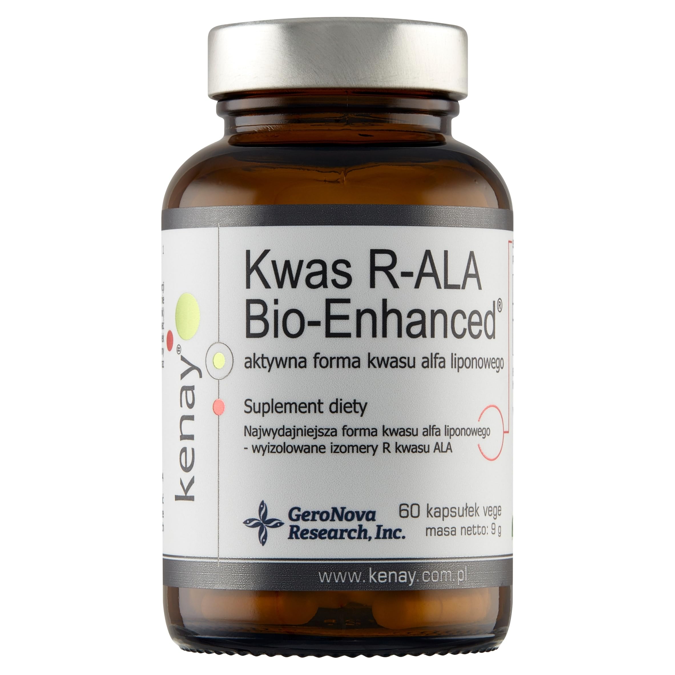 La forma attiva di acido alfa lipoico R-ALA Bio-Enhanced 60 capsule kenayAG