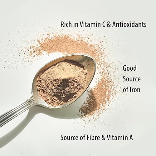 Miniatura 4 de Organic Traditions Polvo de Bayas de Amla Orgánico, Amla en Polvo Grosella India Orgánica, Superalimento Orgánico en Polvo Sin Transgénicos, Bolsa