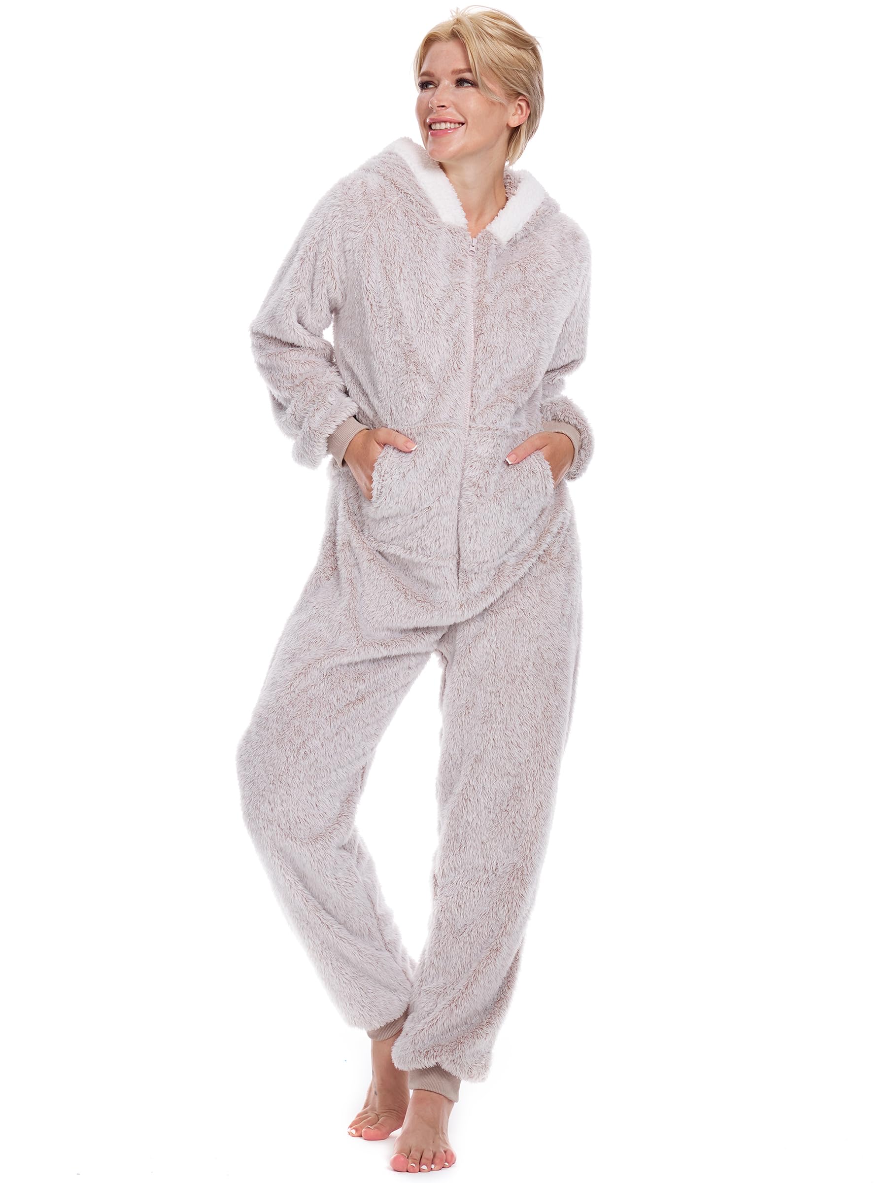 istylish Onesie Pajamas for Women Fleece Womens Onesie Pajamas, Fuzzy Pajama Onesies for Women-picture-24