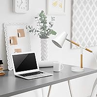 Vista 13 de Simple Designs LD1059-BLK Wooden Pivot Desk Lamp, Matte Black
