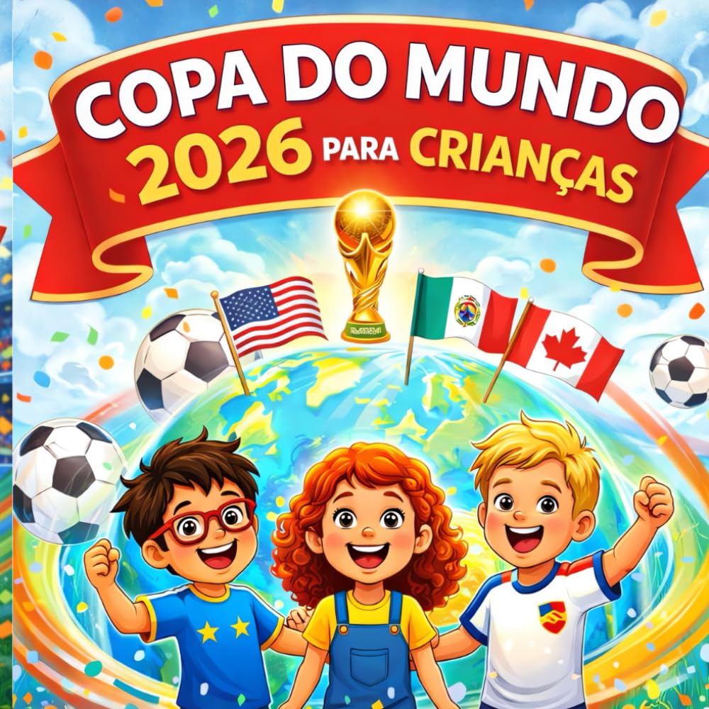 Copa do Mundo 2026 para Crianças: Um Guia Ilustrado sobre Futebol, as Seleções e a Maior Copa do Mundo de Todos os Tempos (Copa do Mundo e Futebol para Crianças)