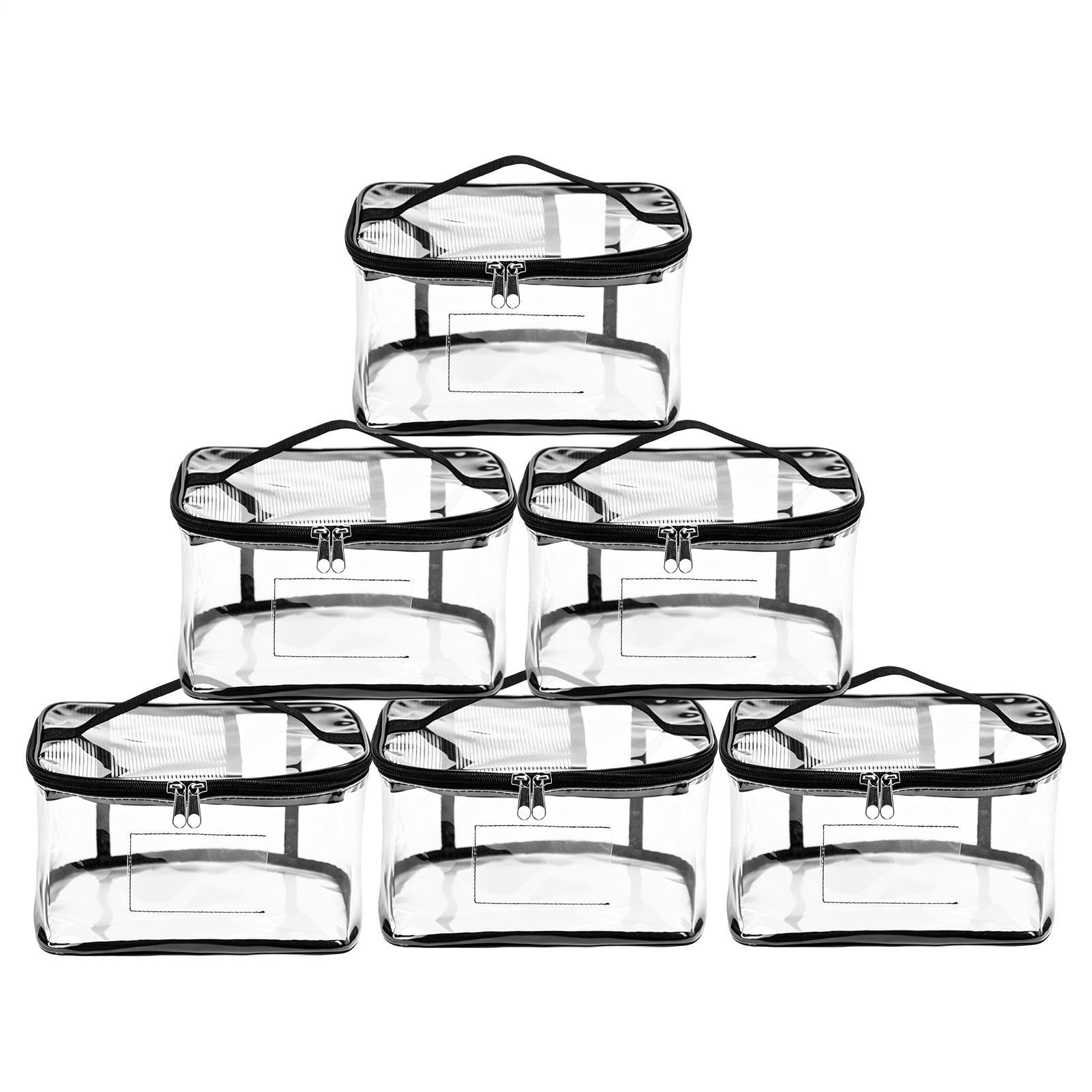 Almacenamiento de juguetes 6 piezas bloques de construcción transparentes con etiqueta y | Almacenamiento de juguetes a prueba de polvo para dormitorio, guardería, escuela, dormitorio
