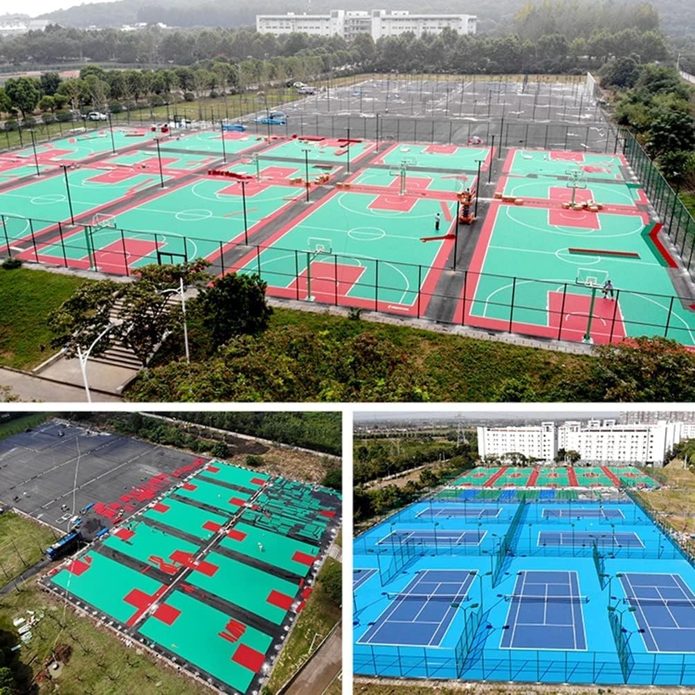 Modular Interlocking Plastic Floor Tiles 12" - Weatherproof Indoor/Outdoor Sports Flooring for Basketball, Kindergarten & Gardens - Light Blue (1 Piece)