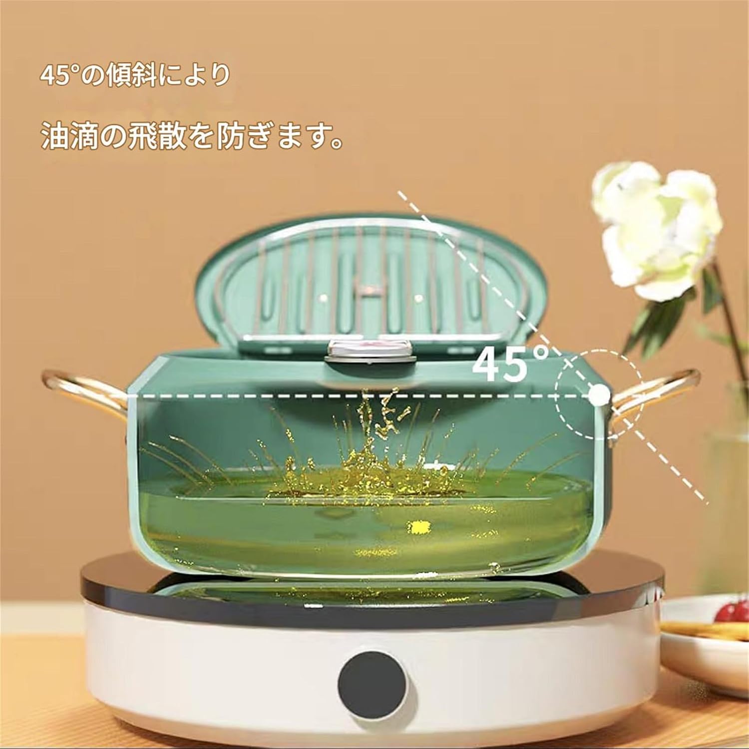 30cm 久慈砂鉄 天麩羅鍋 30cm幸工芸 謹製 天ぷら 紙箱 栞