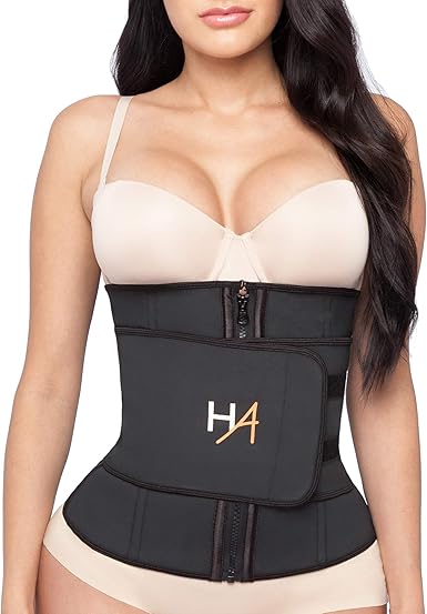 Hourglass Angel Zipped Up And Snatched Sports Sweat Workout Waist Trainer Ha108 At Amazon Women S Clothing Store