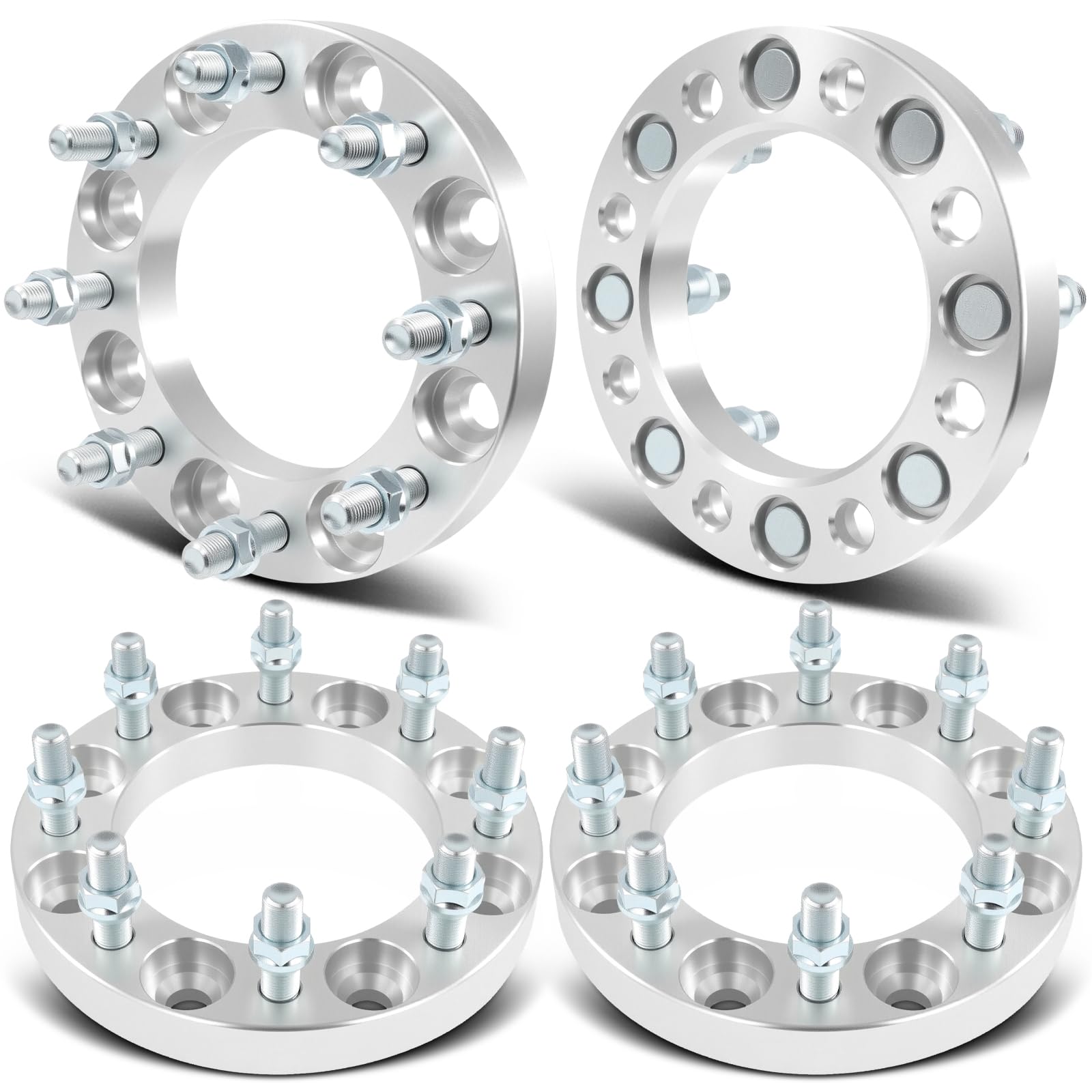 SCITOO 4Pcs 8x6.5 Wheel Spacers 1" for Chevrolet C2500 C3500 Express