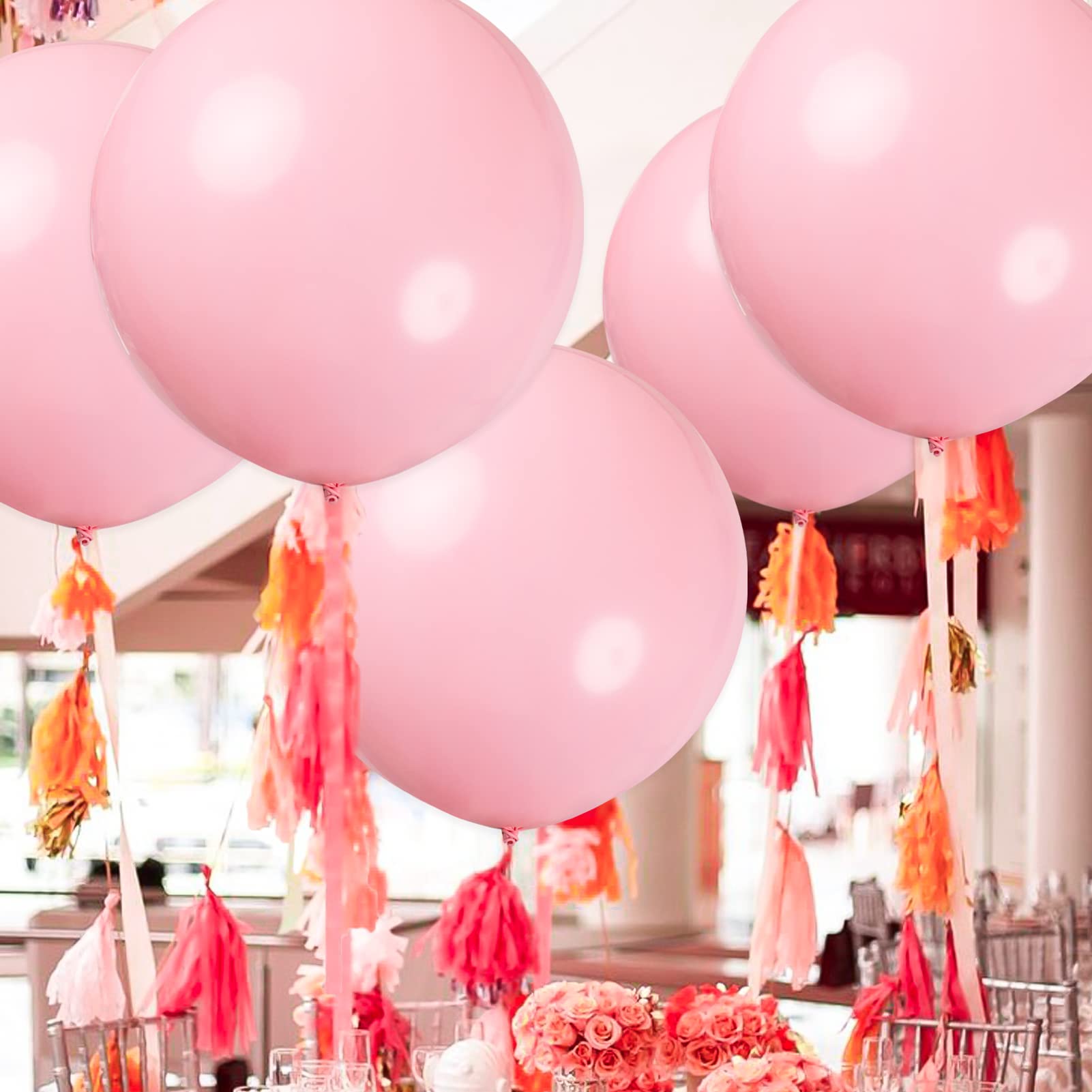 Amazon | 巨大風船 24インチ 風船 ピンク バルーン ゴム風船