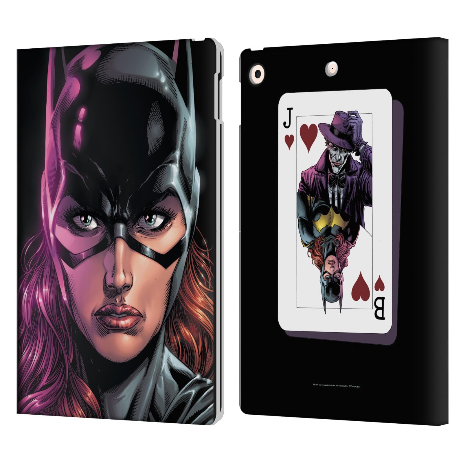 Étui portefeuille Apple iPad 10.2 Batman en cuir DC Comics Three Jokers