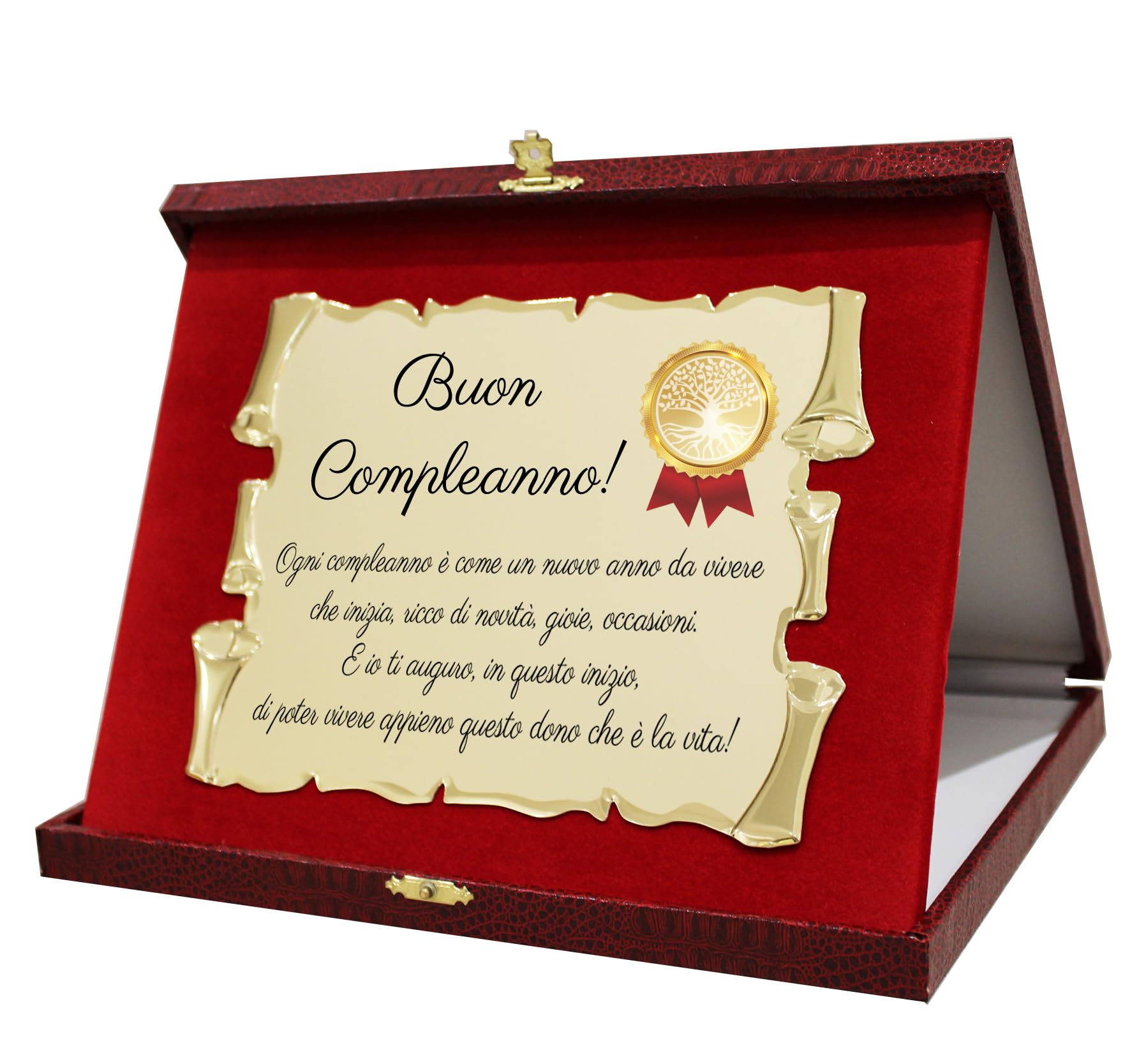 Targa In Metallo Decorativa Inga Con Scritta Yin Yang E 'Inhale Good Stuff, Exhale Bad Fluff', 20,3x30,5 Cm, Per Casa E Ufficio