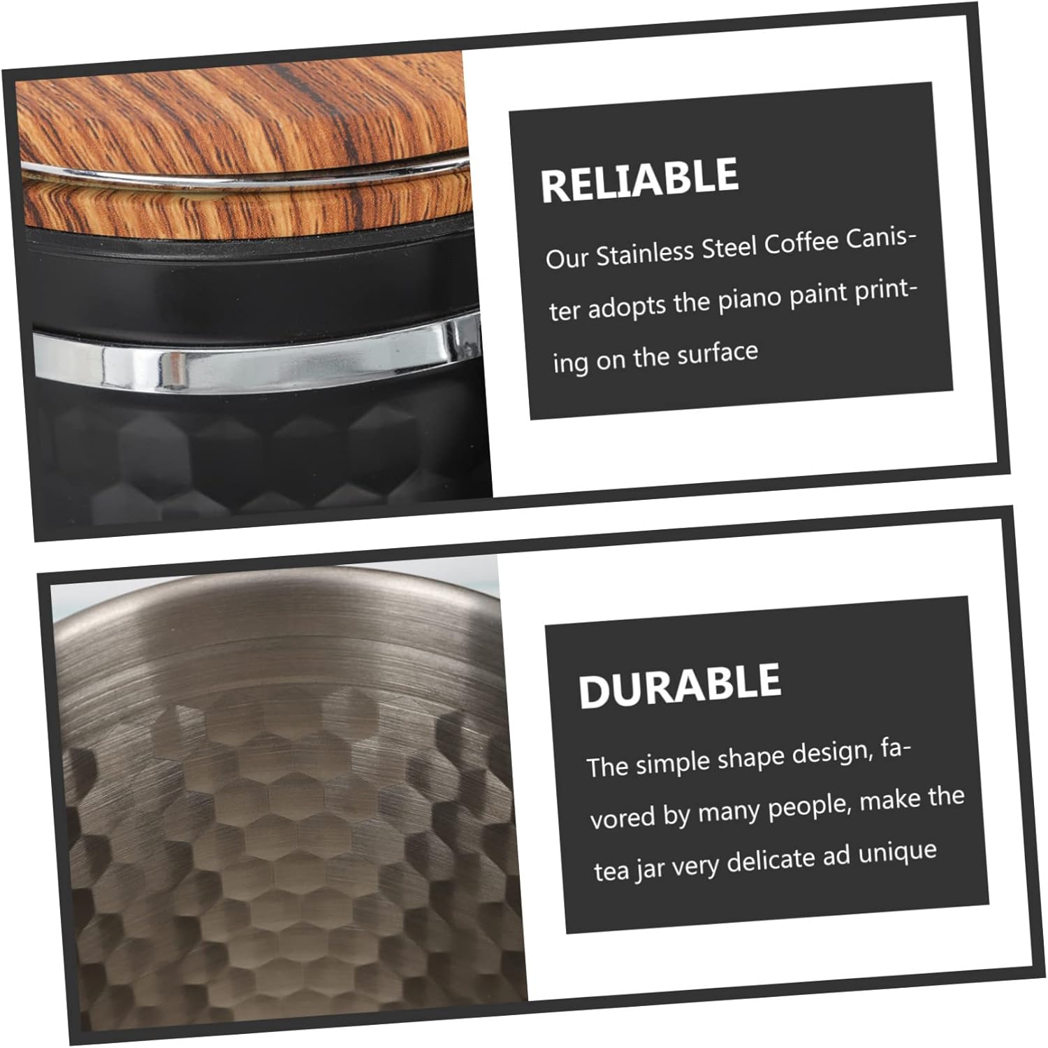 Cabilock Airtight Stainless Steel Bean Container Spoon 1.8L Single-Way Valve for Storing Dry Foods Snacks and Milk Powder Kitchen Storage Solution