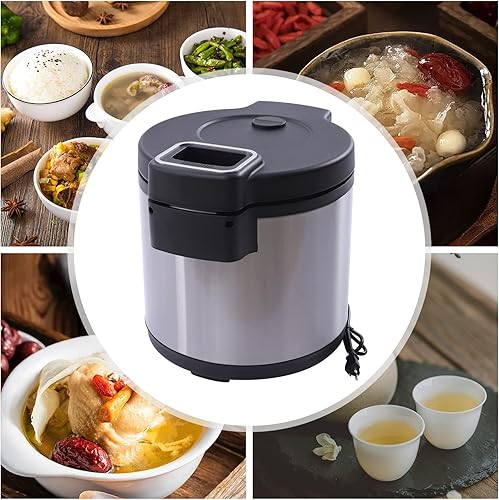 Miniatura 2 de Calentador de arroz de 95 tazas de 19L para restaurante comercial, 110 V, 110 W, calentador eléctrico de alimentos con función cálida, calentador de
