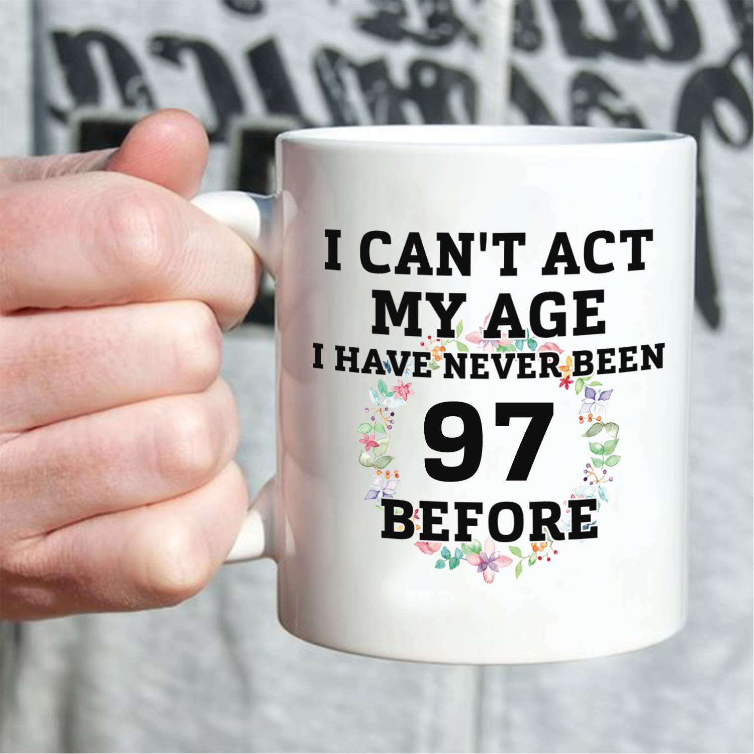 Tasse à Café Pour 96e Anniversaire Pour Femme, Homme