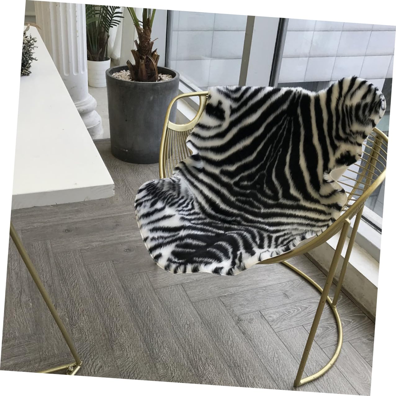FischföRmiges Zebra-Teppich Bodenkissen rutschfeste Anti-Rutsch-Bodenmatte Weiche Hausmatte FüR Badezimmer KüChe Und Wohnzimmer
