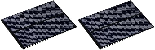 MECCANIXITY Mini celda de panel solar de 55 V 200 mA 08 W 4331in x 3150in para proyectos de energía eléctrica de bricolaje paquete de 2