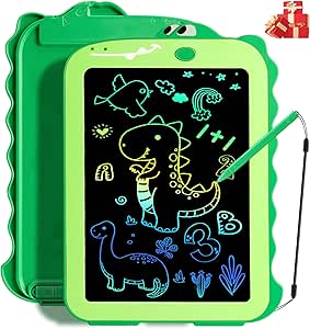 Teriph LCD Writing Tablet for Kids, Colorful Toddlers Toys Drawing Board, Educational Kid Toys, Doodle Pad Dinosaur Toys for 2 3 4 5 6 7 8 Year Old Boys Girls Birthday Party Christmas Gifts,8.5inch