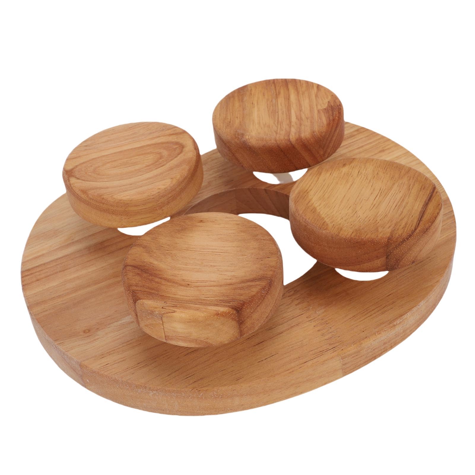 Poggiatesta per Sauna in Legno con Disco Girevole, Cuscino Ergonomico per Collo e Spalla