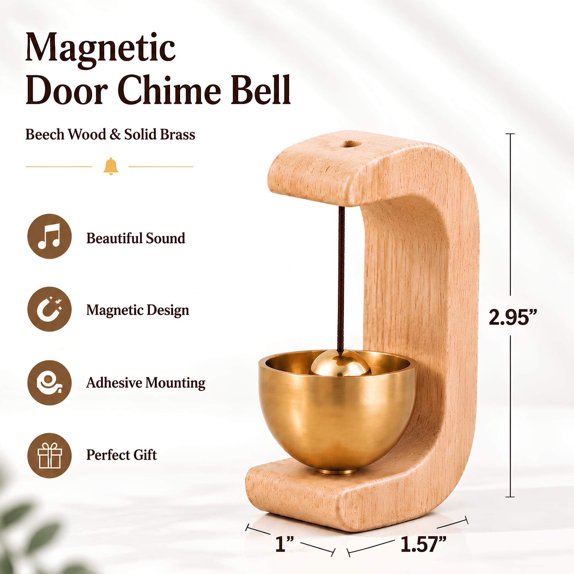 Rustic Wooden Door Chime - 2 Pack -6