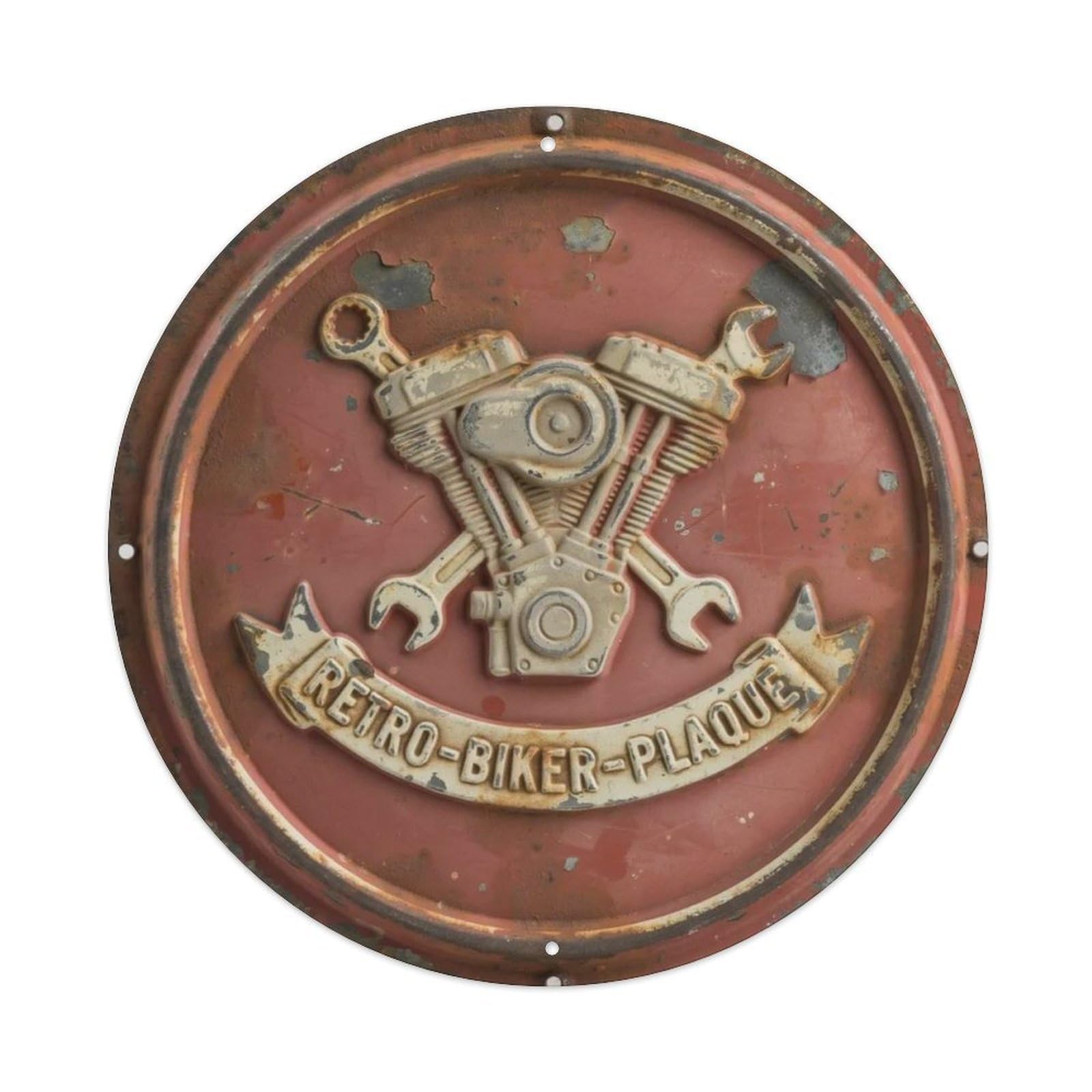 Retro-Biker-Plaque Metal Tin Sign Plaque