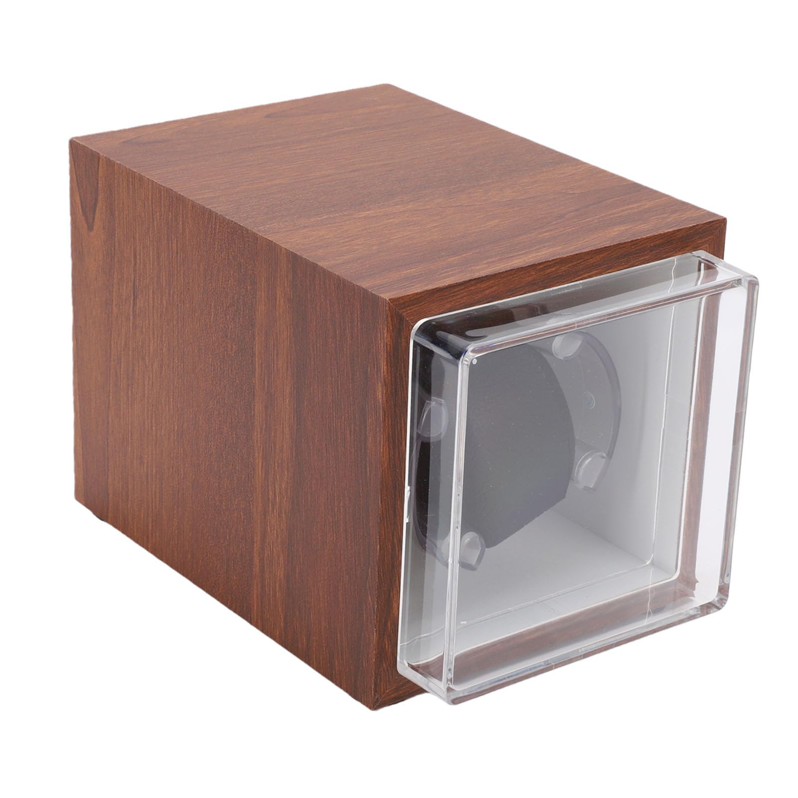 Ejoyous Caricaorologi Automatico, Caricaorologi Meccanico Silenzioso in ABS con 5 Direzioni di Rotazione, Cassa Singola Antimagnetica a Doppia Alimentazione per Display da Ufficio Domestico