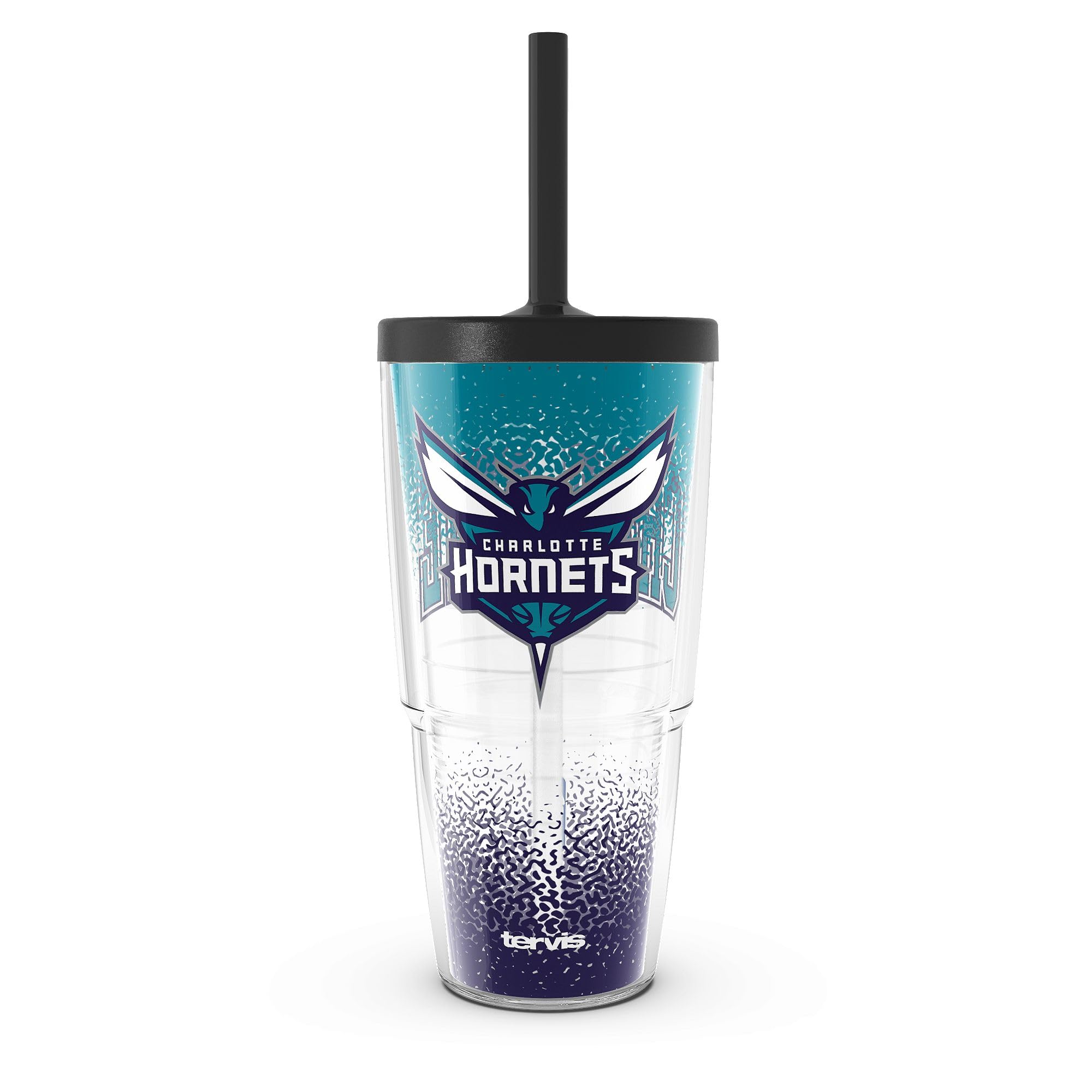 Tervis NBA Charlotte Hornets - Defend Made in USA Double Walled Insulated Tumbler Travel Cup Keeps Drinks Cold & Hot, 24oz with Straw Lid, Classic
