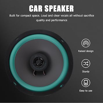 Car Speakers 6.5 Inch Coaxial Car Audio Speakers 4 Ohm 160w Low Profile Shallow Mount Design