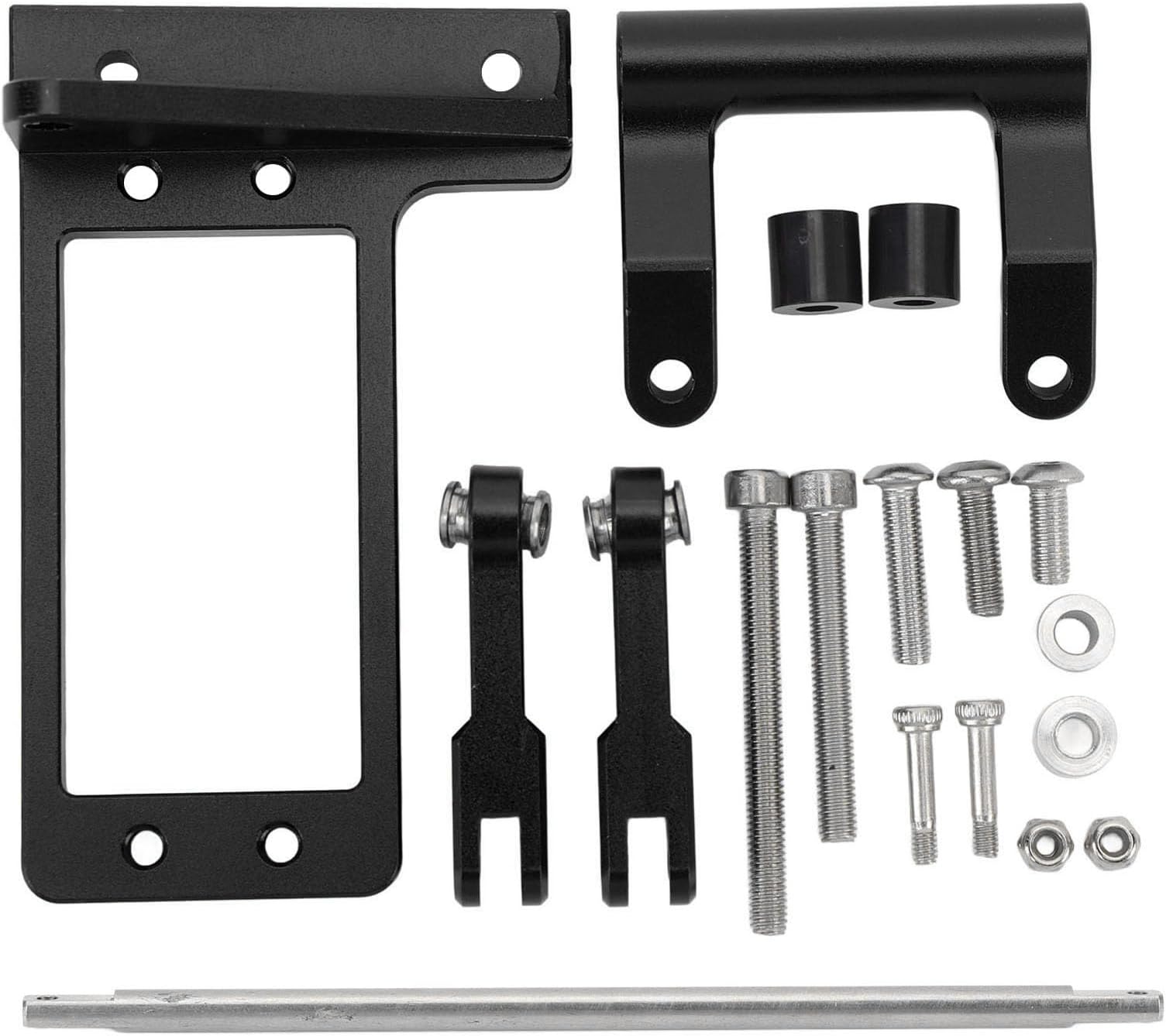 Hydraulic Tie Rod Servo Mounting Bracket Set, 1/10 Aluminium Alloy Hydraulic Rod and Steering Servo Mount for Capra, High Strength Aluminum Alloy with Integrated Servo Bracket Desi