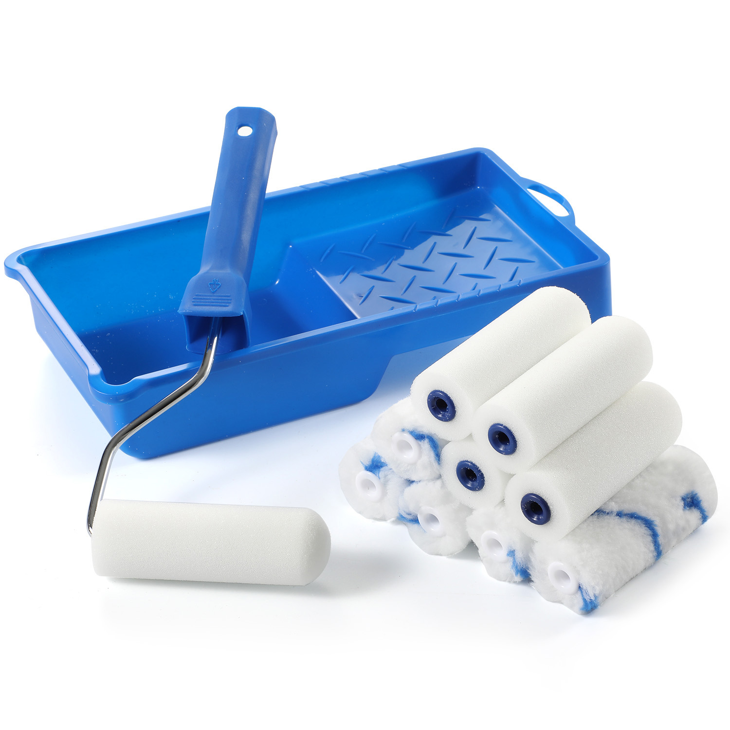 10 Pack 4 Inch Foam Paint Rollers - Mini Roller Covers For Touch-Ups, Furniture & Detail Work