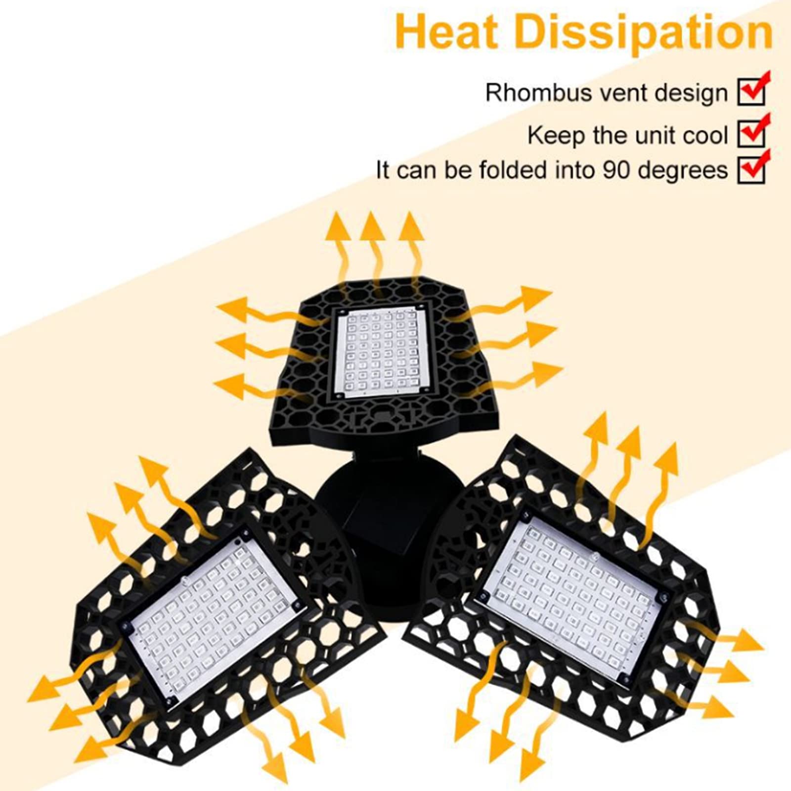 LED Cultive Barras de luz Plantas de Espectro Completo Lámpara de Crecimiento, para Invernadero hidropónico Interior, siembra y floración - E26/E27,80w（144）