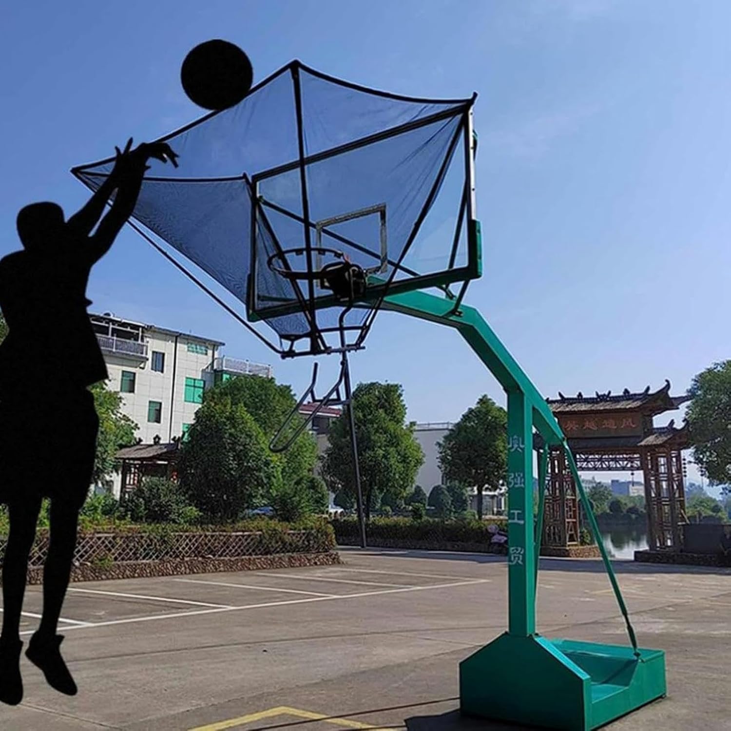 Basketball Hoop Returner Return Attachment Shooting Practice Rebounder Net Training Metal Shot Attachm