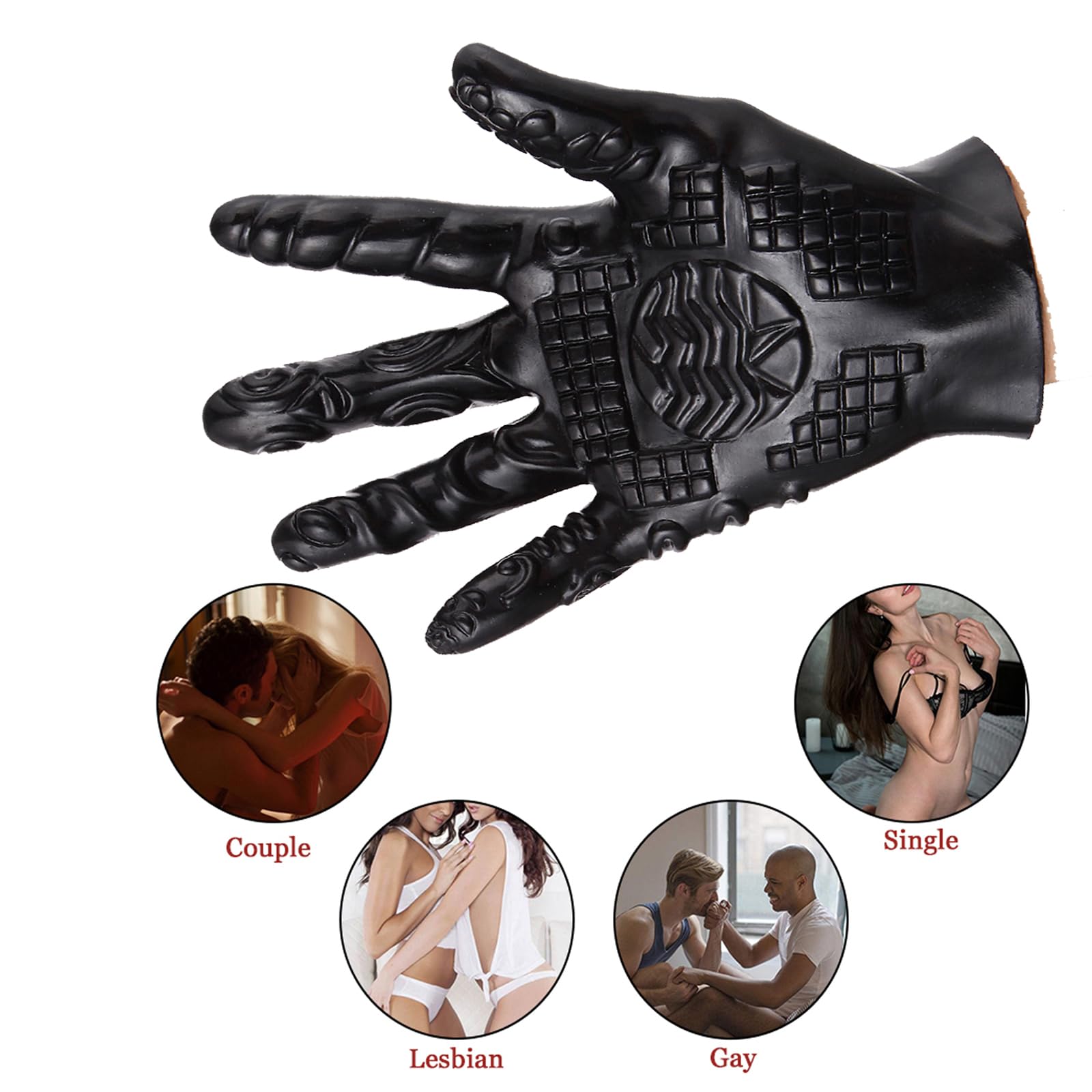 Guantes De Masaje Suave Guantes Mágicos Con Rayas Especiales Fundas Eróticas For Dedos For Estimulación De Pezones Y Clítoris Juguetes Sexuales For Principiantes Y Experimentados