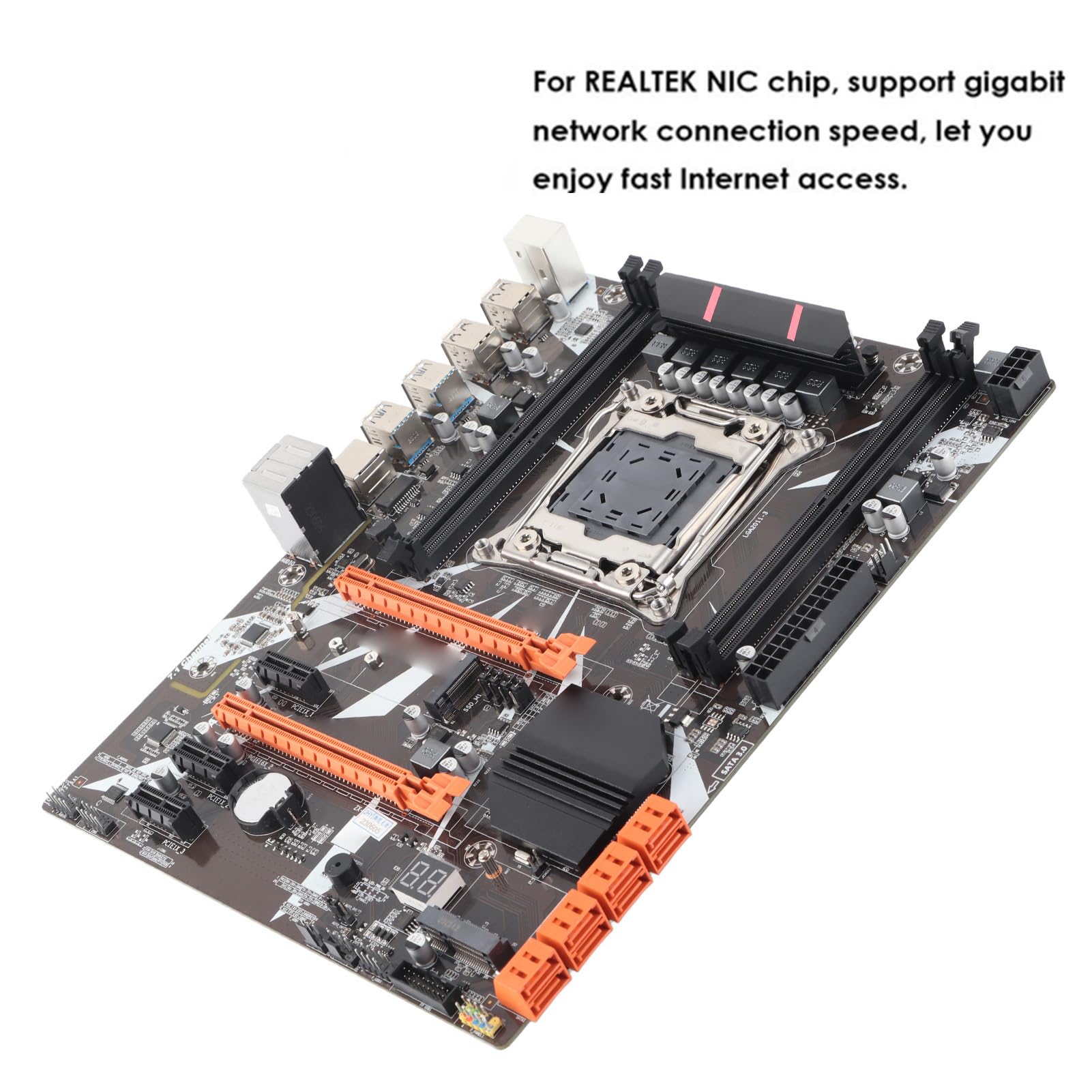Tosuny płyta główna LGA2011-3 DDR4 ATX, płyta główna do X99, gniazdo procesora do I7 E5 4 * pamięć DDR4 2133/2400/2800 MHz, 8 portów SATA2.0 1*SSD M.2, 2 x PCI-E 16X