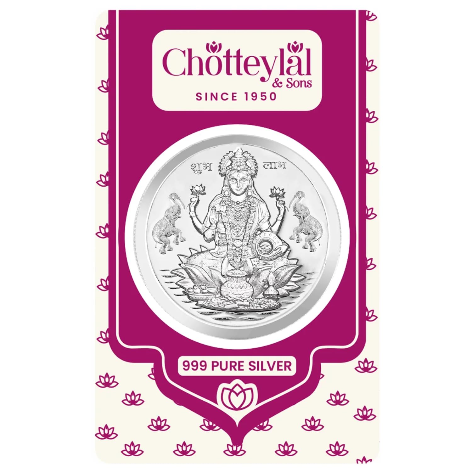 CHOTTEY LAL AND SONS Laxmi Ji 999 Pure Silver Coins with Blister Card Packaging For Diwali Puja, Occasions, Festive Season, Opening Ceremony and Coporate Gifting (Silver, 20 Gram) (B0CJTX26YS) Amazon Price History, Amazon Price Tracker