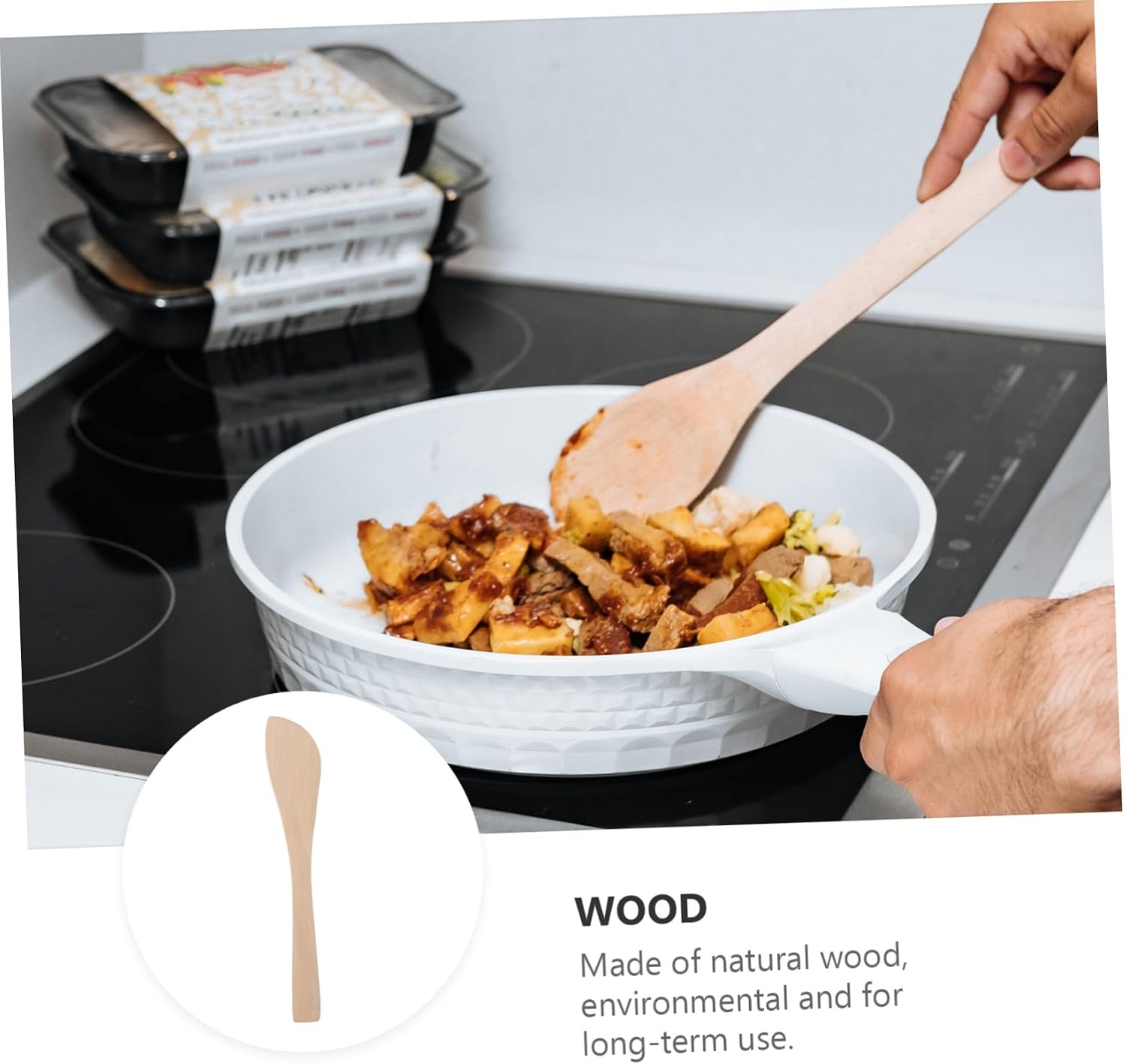 20pcs Wooden Dumpling Filling Spoon and Butter Spreader Set