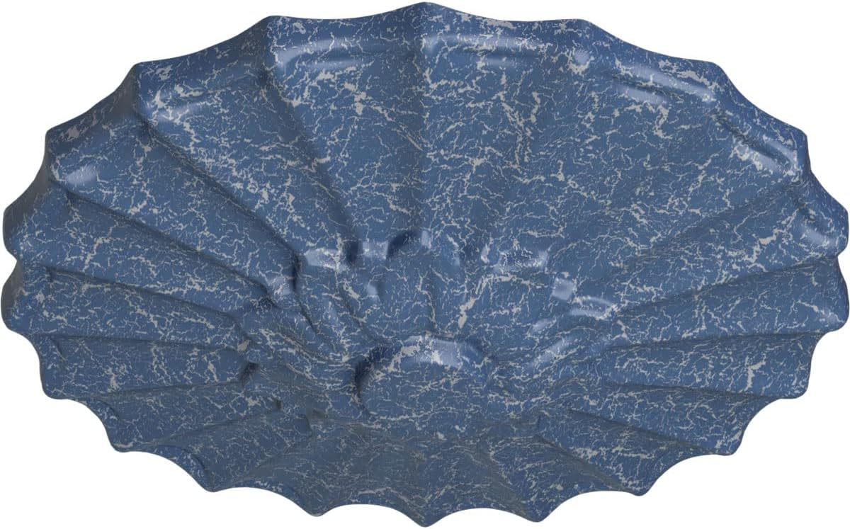 Ekena Millwork 9"OD x 1 3/8"P Shakuras Ceiling Medallion Fits Canopies up to 1 3/8" Ceiling Medallion, Americana Crackle