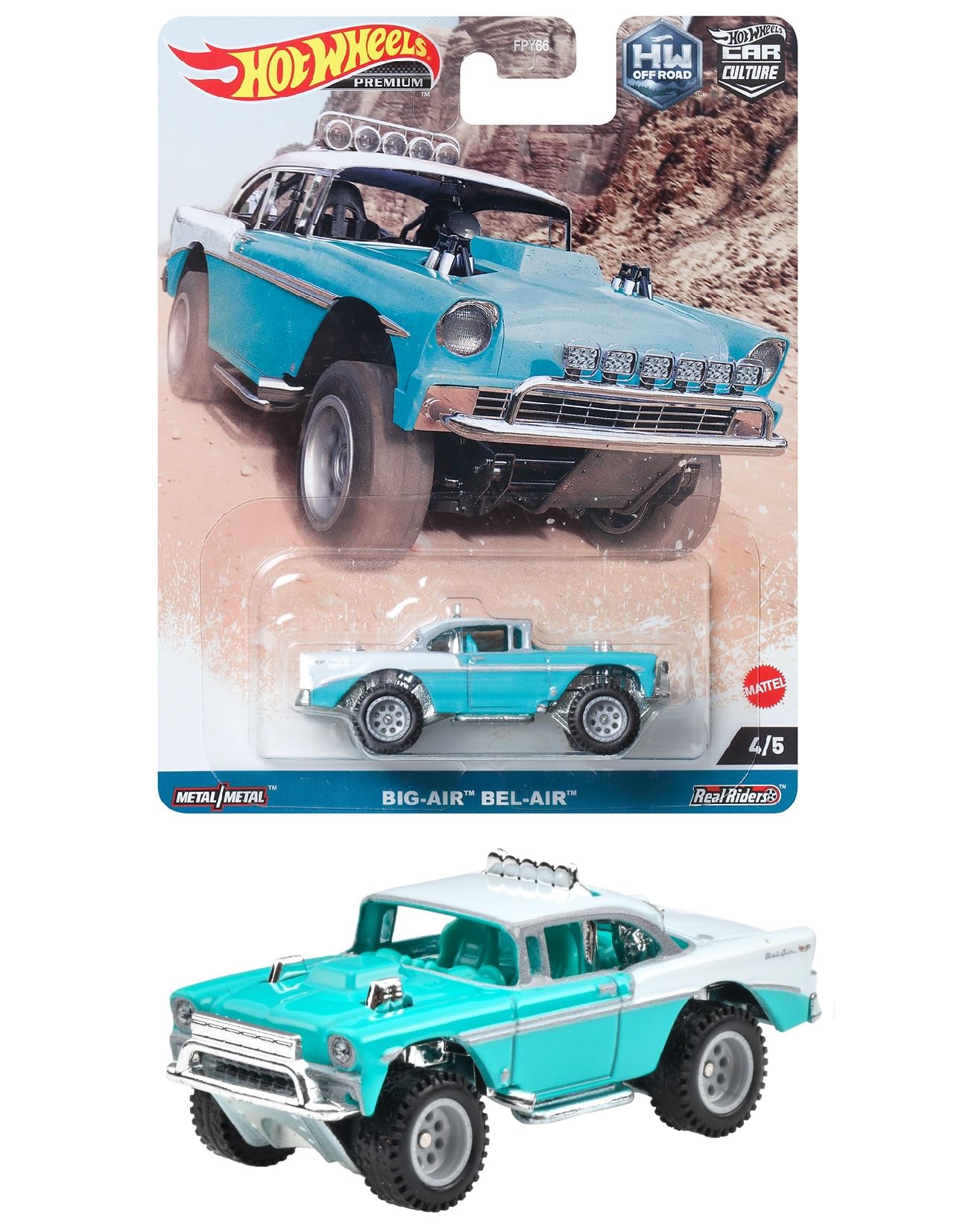 Hot Wheels HKC74 Car Culture Off Road Big Air Bel Air [3 Years Old and Up]