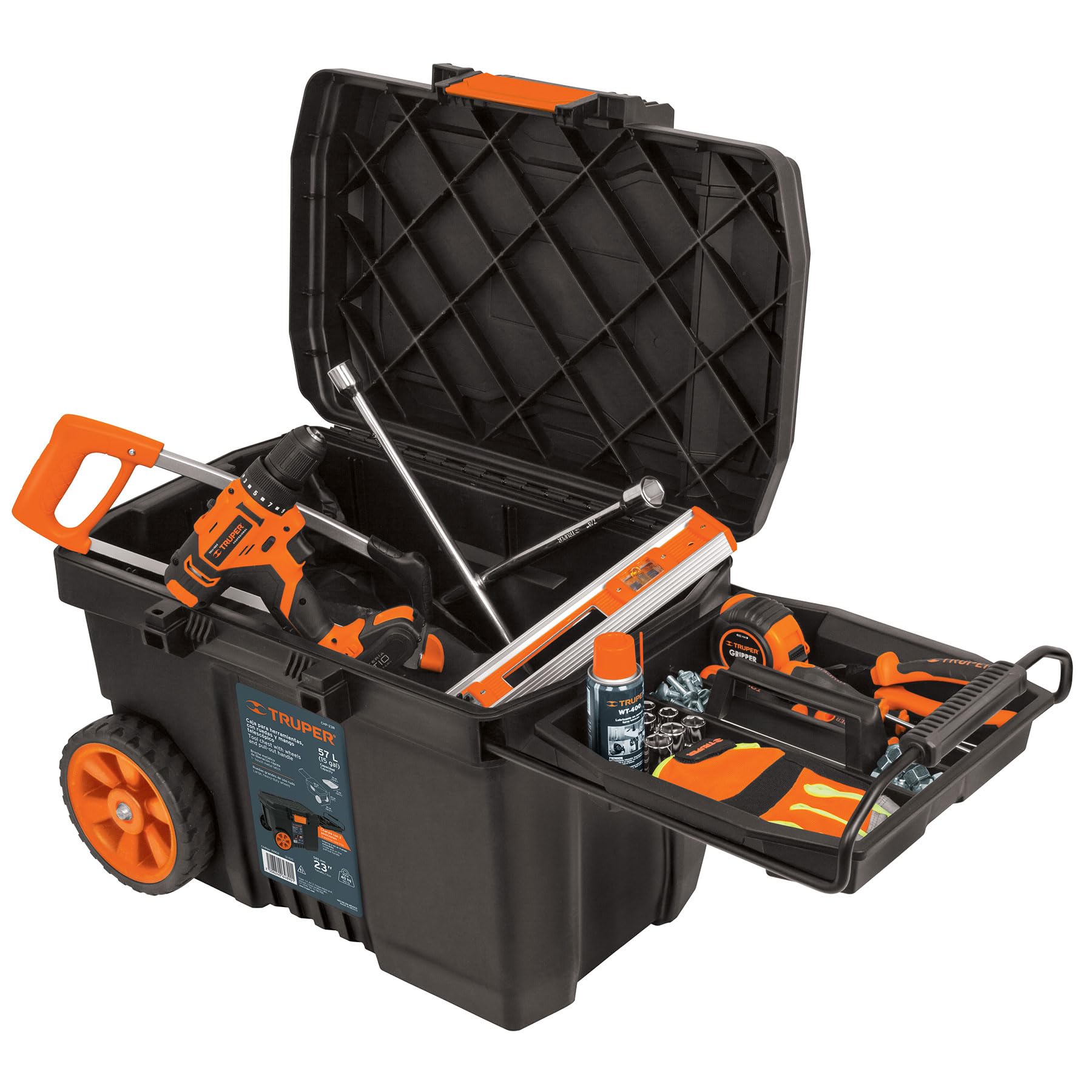 Caja para herramientas con ruedas