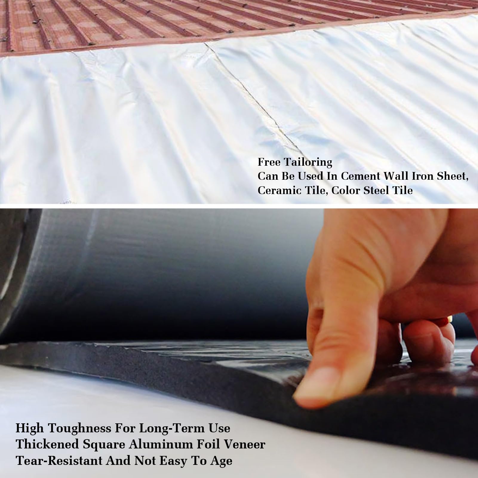 Tapete de aislamiento acústico de papel de aluminio autoadhesivo, tablero de aislamiento acústico para techos, suelos y techos de automóviles, cortable y versátil