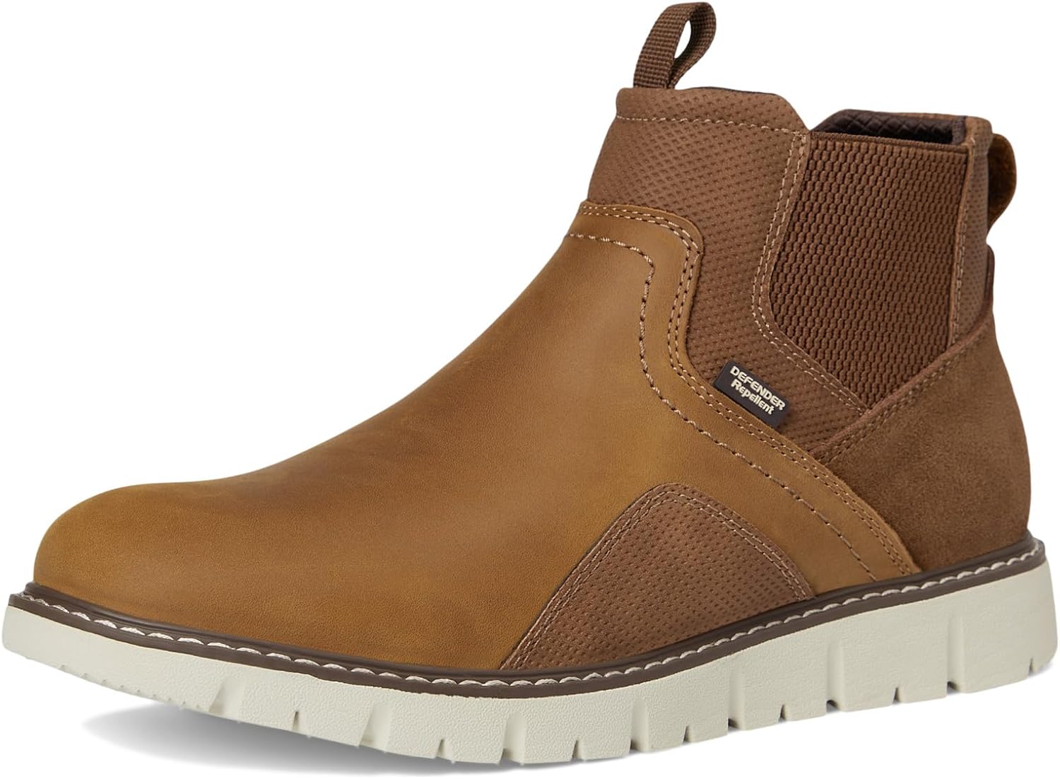 Nunn Bush Men's Karnak Plain Toe Chelsea Boots Lightweight Comfortable Chukka