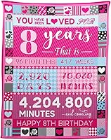 Vista 19 de Pink Love Rose Elements - Manta de cumpleaños para niña de 2 años, 50 x 60 pulgadas, moderna, multiusos, lavable a máquina