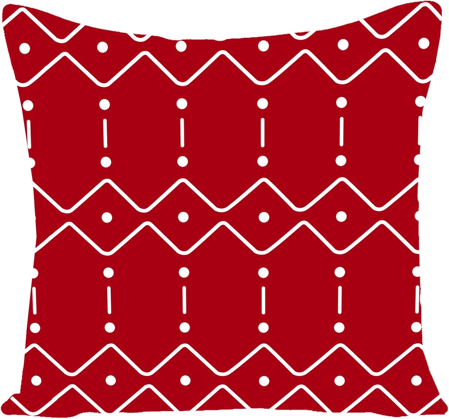 WILPROO Home Sweet Home Decorative Abstract Sofa Throw Pillow Covers, Geometric Outdoor Cotton Linen Pillow Case for Couch Bed Car (Red, 22x22 Inch,Set of 4) : Home & Kitchen