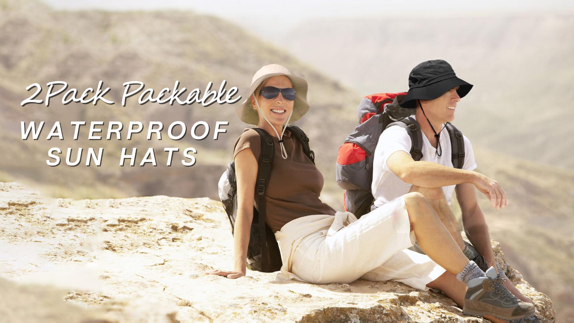 2 Sombreros impermeables para sol unisex miniatura 7