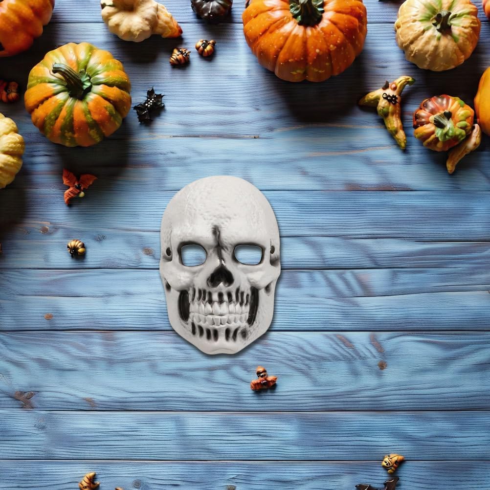 GLEAVI Ghost Skull Mask Skeleton Halloween Creepy PU Full Face Cosplay