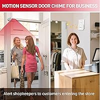 Vista 8 de CallToU Wireless Motion Sensor Alarm Indoor Motion Detector Alarm, Bed Alarms for Elderly Dementia Patients, Motion Sensor Door Chime with 500 FT