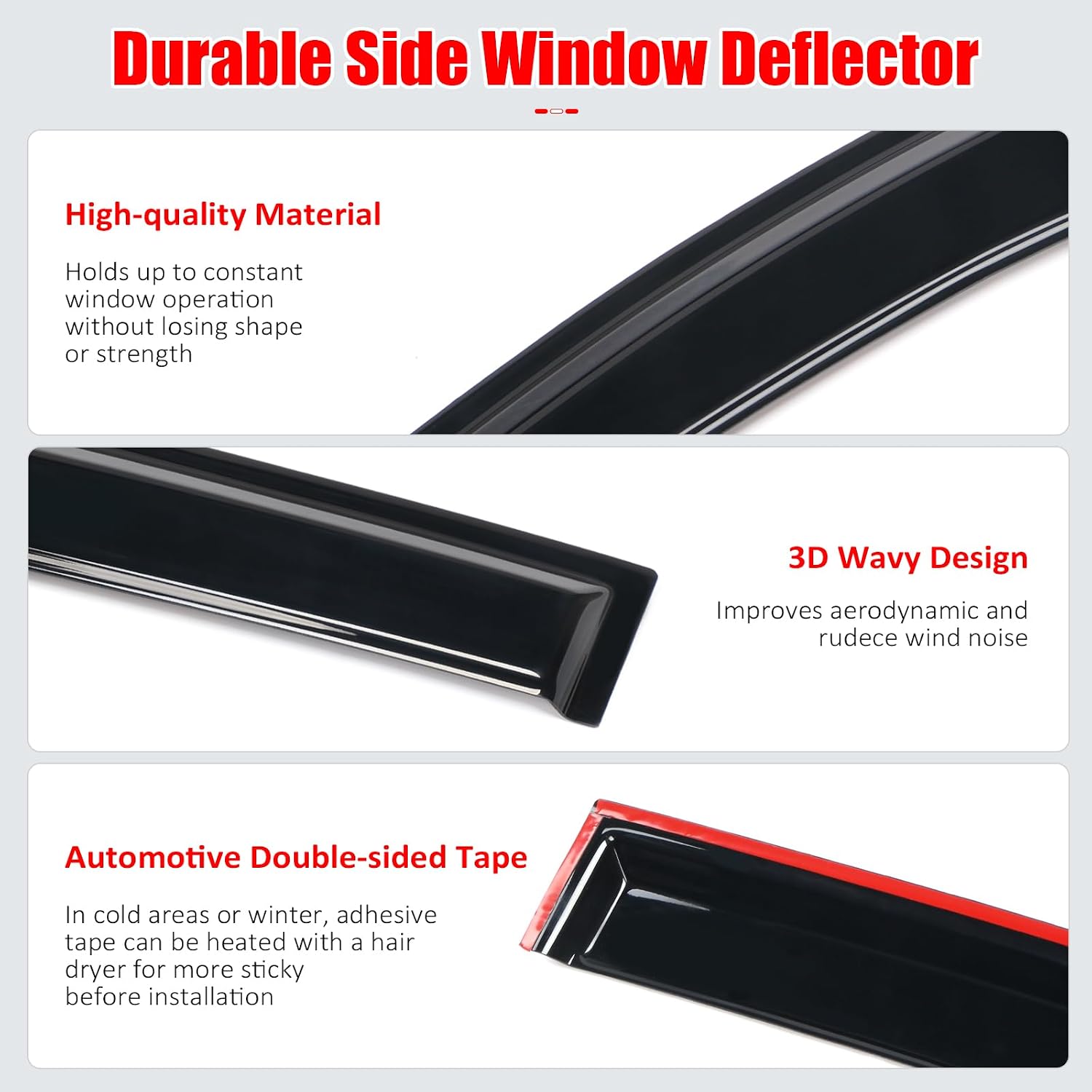 Fit 2008-2010 Honda Odyssey Slim Style Acrylic Smoke Tinted Window Visor