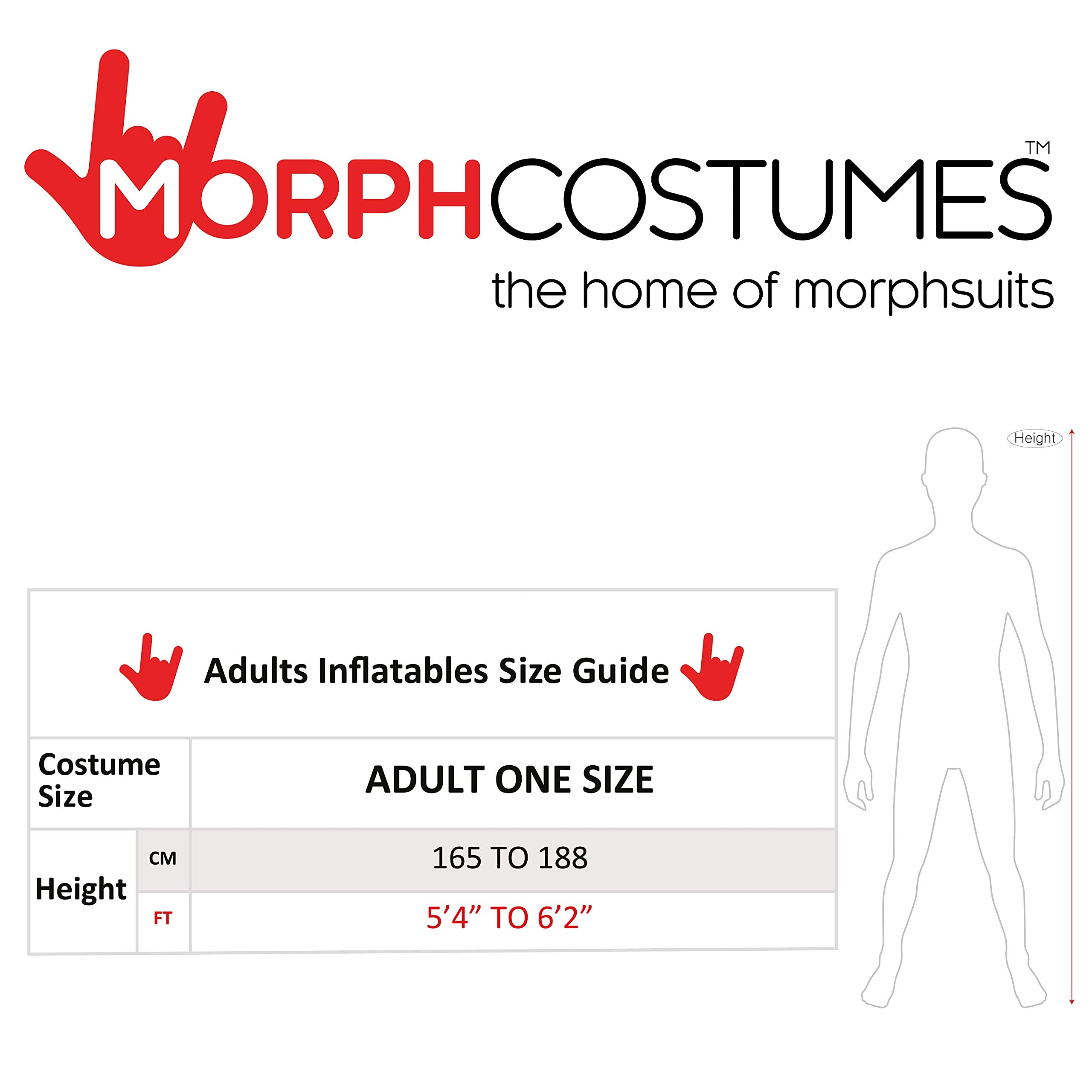 Morph Disfraz Rana Hinchable Adulto, Disfraz Halloween Adulto | Mono Hinchable, Ventilador & Caja de Pilas, Rana Gigante, Se Infla en Segundos, Perfecto para Halloween, Siempre un Éxito