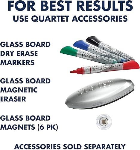 Miniatura 5 de Calendario magnético de vidrio Quartet infinity Blanco 3 x 2